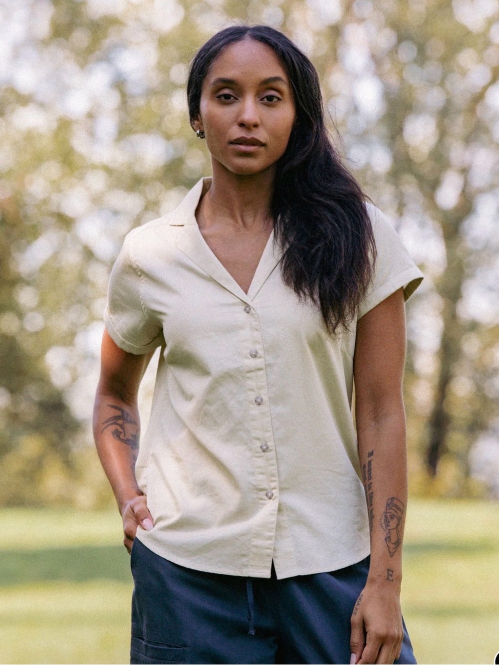 Bridge & Burn - The Innes Shirt - Ivory Color